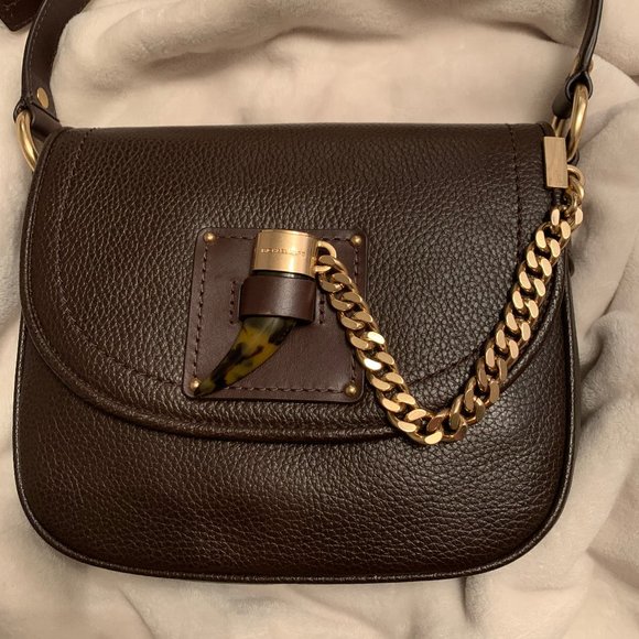 NWT Michael Kors Medium Leather Saddle Bag - Picture 2 of 16